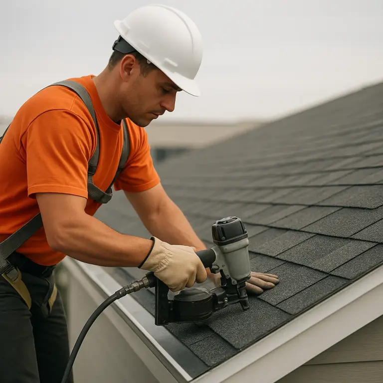 Asphalt shingle installation