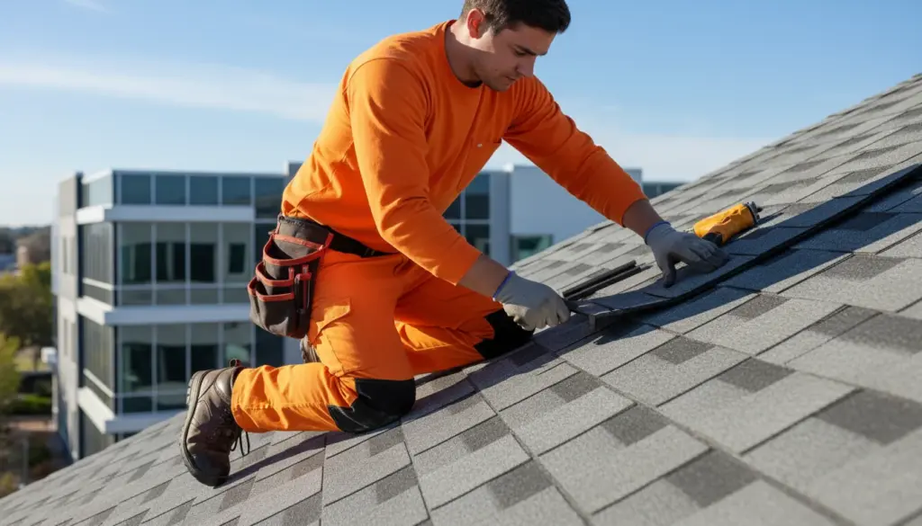 Olympia Roofing damaged shingle repair services - Olympia